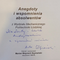 Anegdoty i wspomnienia absolwentów Wydziału Mechanicznego Politechniki Łódzkiej